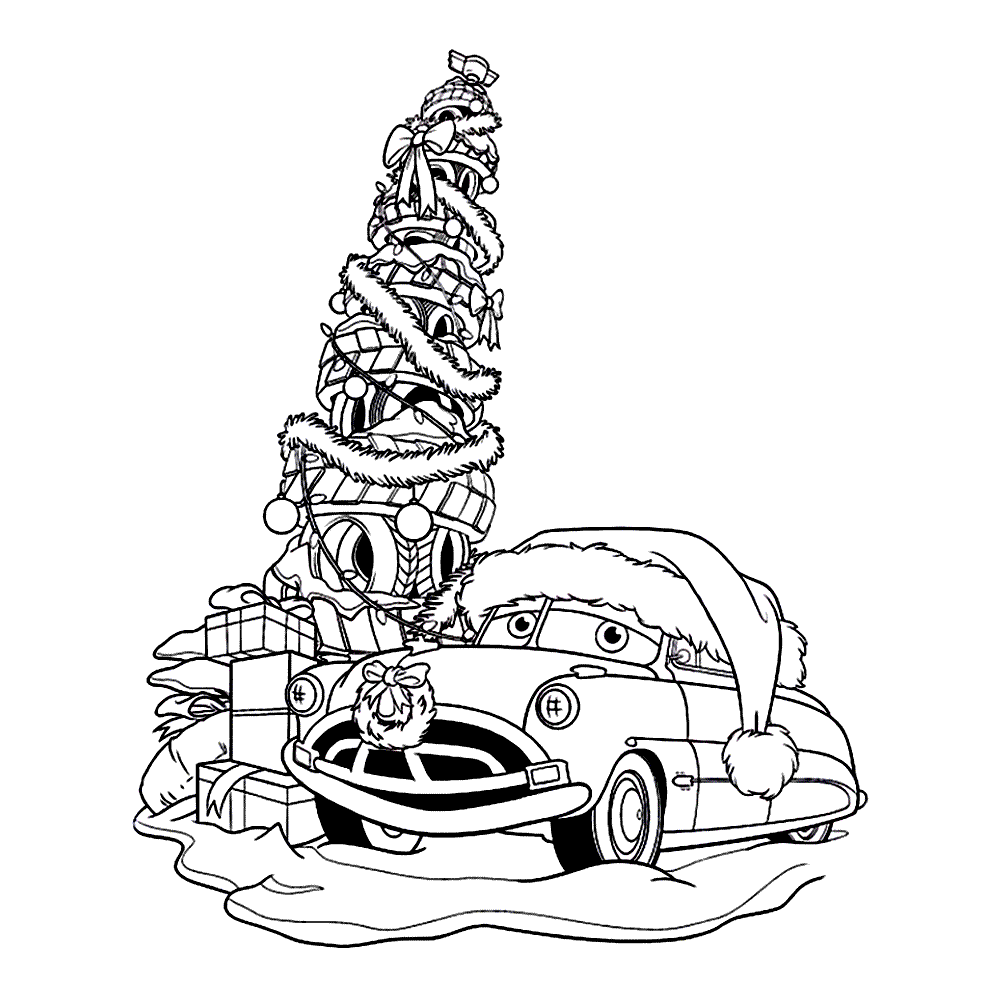 Plansa de colorat cu Cars pixar 64 195